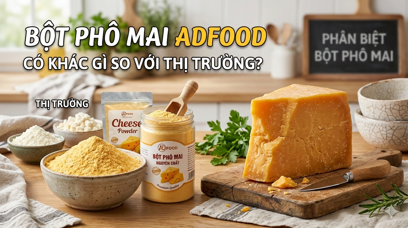 Bột Phô Mai ADFOOD Có Khác Gì So Với Thị Trường?